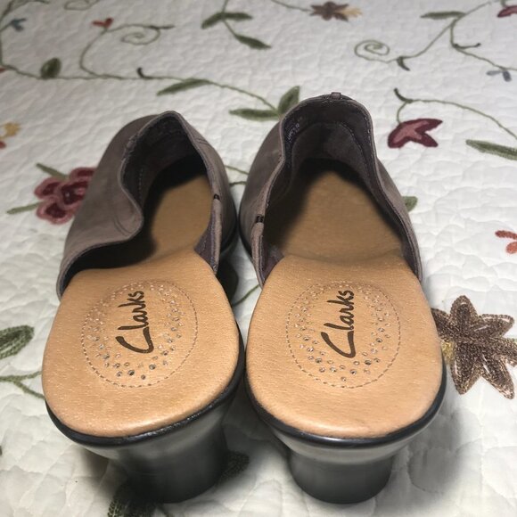 Clarks 8.5 Clog Brown Weave Toe​​​ - Picture 6 of 13